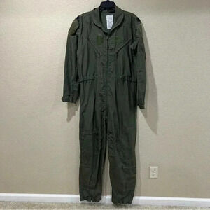 Military Coveralls Flyers CWU-27/P Type 1 Class 1 Sage Green Size 42 L Carter In